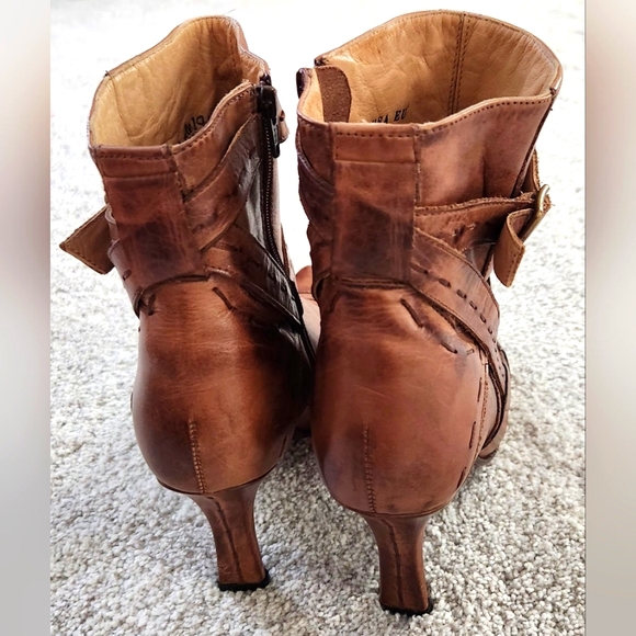Charlie One Horse Cognac Colored Booties - Picture 3 of 5